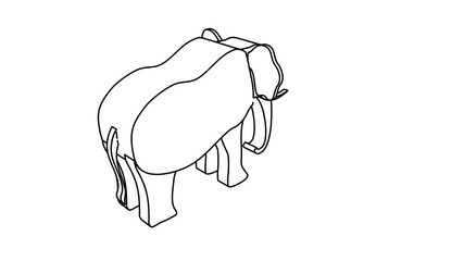 icon illustration of the elephant