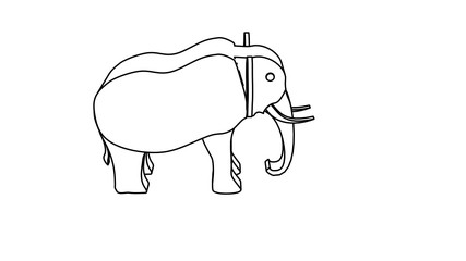 icon illustration of the elephant