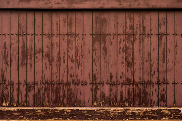 japanese brown old board fence_3302