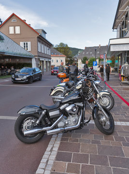 Annual Velden European Bike Week Festival In Austria.