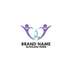 logo yoga care love