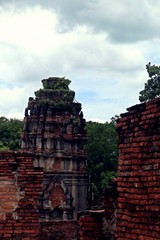 Templo budista de Wat Maha That en Ayutthaya, Tailandia.