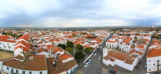 Fototapeta na wymiar Beja city in Portugal seen from above 27.Oct.2019