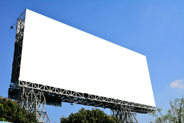 Blank billboard for advertisement
