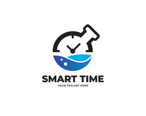 education time design logo template vector