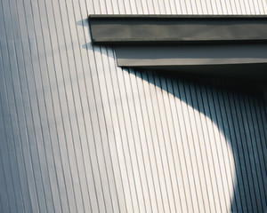 abstract shadow white metal wall background