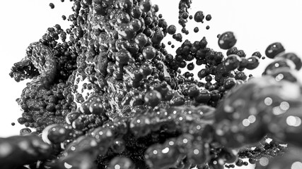 abstrakte 3D Design Hintergrundgrafik mit Partikel Kugeln