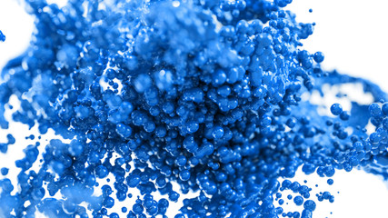 abstrakte 3D Design Hintergrundgrafik aus blauen Kugeln