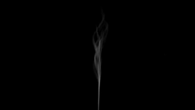 Animation white smoke on black background.realistic smoke cloud best for using in composition, screen mode for blending, ice smoke cloud, fire smoke, ascending vapor steam over black background.