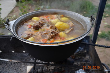 soup in a pot