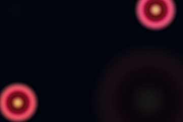 lights on black background