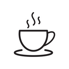 Coffee glass icon vector design template