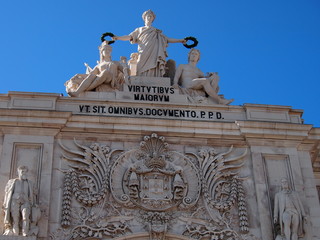 Obraz premium Arch of Triumph in Lisbon, Portugal.