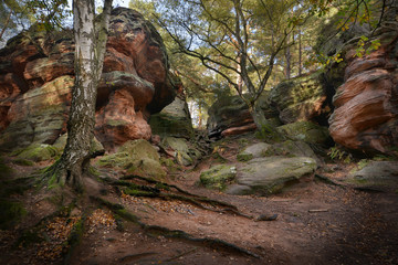 Katzensteine in der Eifel in Deutschland