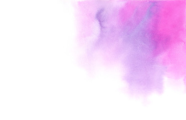 Obraz premium Romantic sweet charming pink-purple abstract background. Watercolor hand painting illustration. Design element for wallpaper, packaging, banner, poster, flyer.