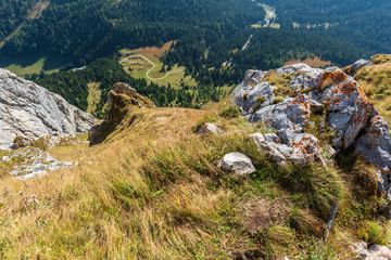 Rock books and military posts from the First World War. Monte Chiadenis. Sappada, Italy
