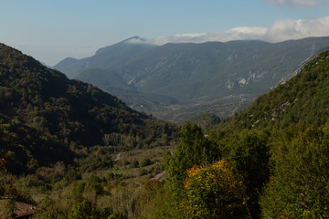 Fototapeta na wymiar view of the Küre mountains in north central Turkey