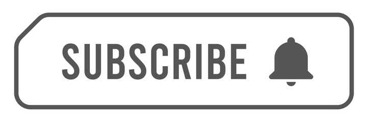 Simple Subscribe Button, Vector Image