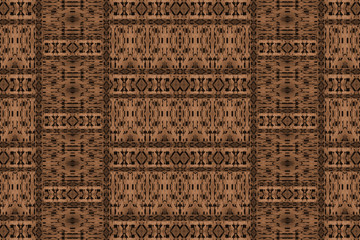 Brown pattern of an ethnic fabric 