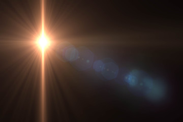 Abstract of sun with flare. natural background with lights and sunshine wallpaper