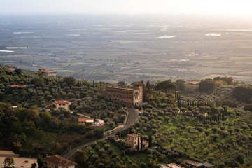 Obraz premium italian landscape from the hill
