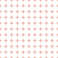 Seamless geometric vector light pink pattern. Modern ornament with stars. Geometric abstract pattern