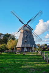 Plakat Windmill in Ahrenshoop on Darss in Germany
