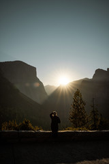Yosemite Valley National Park Tunnel View Point Sunrise