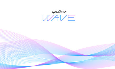 流線型の波のイラスト