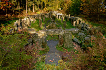 Fototapeta na wymiar The Druid’s Temple was built by William Danby in the 1820s