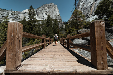 Bridge to Vernal Fall in Yosemite National Park California