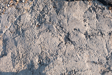 Concrete surface for a car