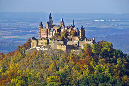 Hohenzollern, Blick vom Zellerhorn, Schw&auml;bische Alb, Deutschland