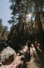 Yosemite National Park Nevada Waterfall Hike in California