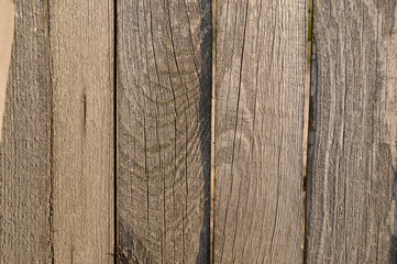 The texture of the boards of the old fence