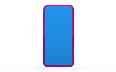 New abstract blue mobile phone smartphone