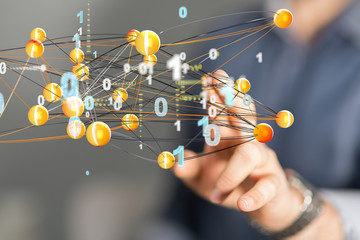 group of businessperson. Global business network concept