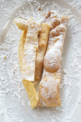 Italian sweet biscuit for carnival called frappe