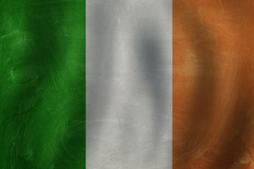 Love Irish concept with Irish flag