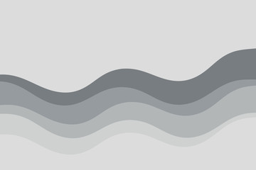 Abstract vector gray background with curved lines. Pattern backdrop for landing pages.