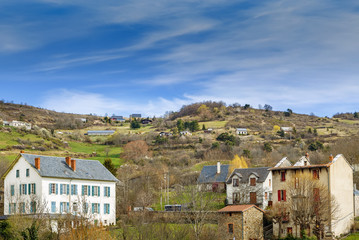 View of Saint-Nectaire village, France