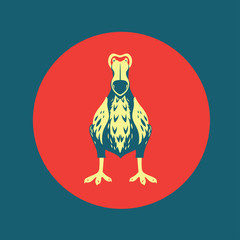 Cute Dodo bird cartoon character illustration © defarmerdesign