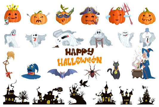 characters selection. halloween bright monsters