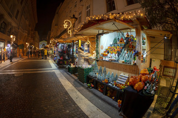 Christmas Market and Advent Feast in front of the St Stephen Basilica