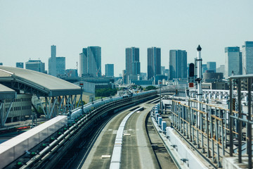 Fototapeta na wymiar Tokyo - Chemin de fer
