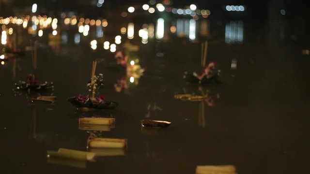 Loi krathong Chaing Mai Thailand 