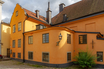 Fototapeta na wymiar building in Gamla Stan. Stockholm, Sweden.