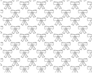 リボン　壁紙　パターン