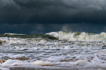 Stormy clouds over Baltic sea.