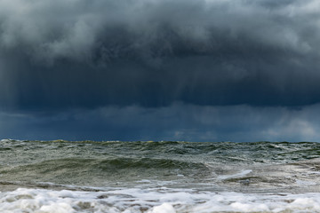 Stormy clouds over Baltic sea.
